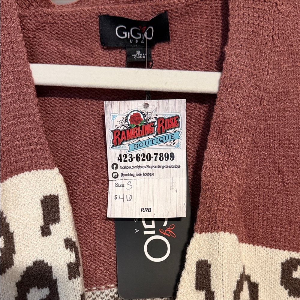Colorblock Leopard Cardigan - Picture 2 of 5